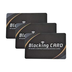 RFID NFC Contactless Blocking Card | Protects from Unauthorized Scanning – For Wallets, Credit & Debit Cards