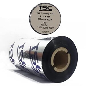 Wax Ribbon | 105mm x 300mtr | TSC Thermal Transfer